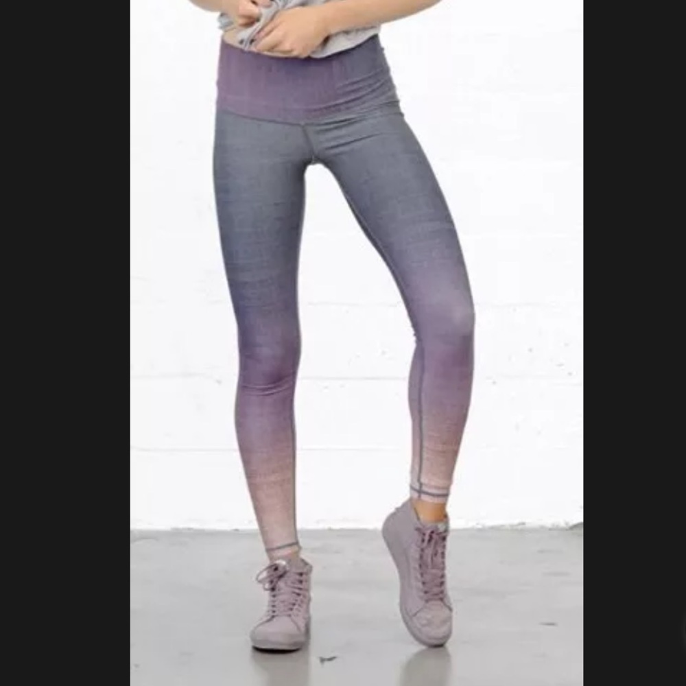 Niyama Sol‎ Fitness Activewear Multicolor Ombre Colorblock Leggings Women’s M